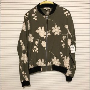 Olive and cream embroider jacket